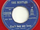 BEATLES RED VINYL  TURKEY BLUE ODEON 45