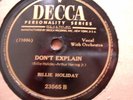 BILLIE HOLIDAY WHAT IS THAT THING CALLED LOVE  78