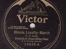 University of Illinois Military Band - VICTOR 19835 - VE - Illinois Loyalty