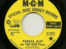 VAN DYKE PARKS 45RPM '65 MGM NUMBER NINE VG++ PROMO