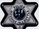 RARE - THE POLICE MESSAGE IN A BOTTLE BADGE SHAPED DISC