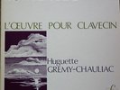 HUGUETTE GREMY-CHAULIAC / BUXTEHUDE / FY 035-8