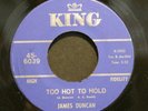 45 JAMES DUNCAN on KING Out Of Sight r&b popcorn LISTEN