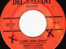 CROSSOVER SOUL 45 RPM - MARY HOLES ON DEL-VALIANT