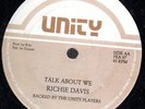 RICHIE DAVIS - GOOD BYE / TALK ABOUT WE - UNITY 12