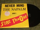 SORE THROAT NEVER MIND THE NAPALM LP ETCHED death RARE