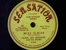 John Lee Hooker Sensation #34 Miss Eloise VG 78RPM