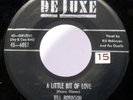 BILL ROBINSON  & THE QUAILS bit of love DELUXE Doo Wop