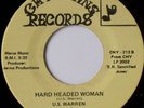 rare Soul Funk 45 U.S. WARREN hard headed woman