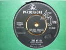 THE BEATLES Love Me Do BLACK LABEL 2nd PRESS UK 7