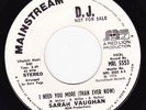 70'S SOUL 45 RPM- SARAH VAUGHAN on MAINSTREAM (PROMO)