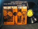 Sonny Rollins Sonny Plays For Bird LP Prestige RVG