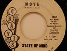 STATE OF MIND 45 CHAVIS VG+ '66 DJ GARAGE MOVE / IF HE