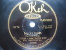 Louis Armstrong OKEH 8774 Dallas Blues-Jazz 78 V/V+