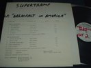 Supertramp Test press Breakfast In America Not approved