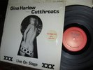 GINA HARLOW & CUTTHROATS LP XXX Live On Stage IN SHRINK