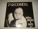 7 SECONDS skins brains & guts EP rare '82 original kbd
