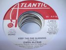 Modern Soul 45 GWEN MCCRAE Keep the Fire Burning on Atl