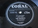 THE CRICKETS-IT'S SO EASY -Q.72343 -58 BUDDY HOLLY-RARE