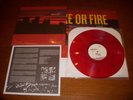 Smoke or Fire above the city red vinyl poster nofx