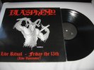 BLASPHEMY Live Ritual Friday the 13th LP SARCOFAGO RARE