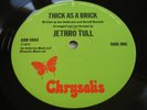 JETHRO TULL THICK AS A BRICK  CHRYSALIS i LOGO UK FIRST