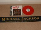 Michael Jackson - BAD (RARE US RED VINYL) + RARE SCARF