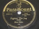 Blind Blake on Paramount 78 12863, Fightin' The Jug, E-