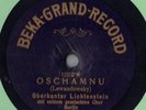Lichtenstein 1 Sided Beka Grand No.10449 Yiddish 78 rpm