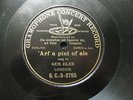 MUSIC HALL: GUS ELEN 'ARF A PINT OF ALE' 1906 G&T 78