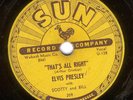 ELVIS PRESLEY That's All Right 78 RPM Sun 209 ORIGINAL