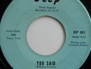 RARE Northern Soul 45 THE MOMENTS   You Said   On DEEP