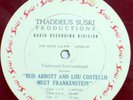 ABBOTT & COSTELLO MEET FRANKENSTEIN-Radio Spots LP-1948