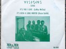 The Visions It's You I Love Rare Texas Doo-Wop Pic Slv