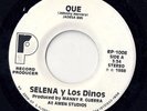 SELENA Y LOS DINOS QUE RARE 1988 PROMO 45 TEX MEX 45