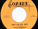 Rare CA Rockabilly Bop Chuck Henderson OZARK 45 HEAR