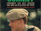EP HALLYDAY  Johnny lui dit Adieu - Bandeau noir VG++