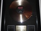 AC/DC  goldene Schallplatte Gold Record Vinyl LP