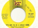 TIFFANIES RARE NORTHERN SOUL ITS GOT TO BE A GREAT SONG