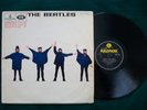 BEATLES HELP PARLOPHONE EMI MONO BLACK/YELLOW  EX COND