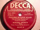 MARLENE DIETRICH BLUE ANGEL Falling in Love Again 78