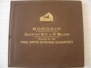 Borodin-Quartet N° 2 D Major PRO ARTE STRING Q 4x 78rpm