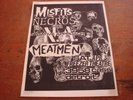 Misfits Necros Meatmen Negative Approach RARE flyer KBD