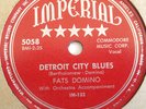 FATS DOMINO-DETROIT CITY BLUES /THE FAT MAN 78