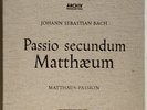 RICHTER BACH Matthaus-Passion ARCHIV Stereo ED1 4LP NM-