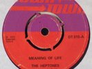 THE HEPTONES:MEANING OF LIFE/VERSION:(1973) GOOD/VGC