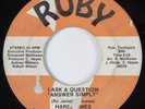 Deep Soul/Funk 45 HARD TYMES I Ask A Question RUBY HEAR