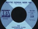 THIRTEENTH FLOOR ELEVATORS You're Gonna Garage 45 VG++