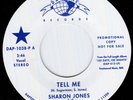 SHARON JONES Tell Me RARE PROMO ONLY SOUL 45 * Listen