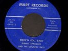 ROCKABILLY 45 Randy Spangler ROCK'N ROLL BABY on MART